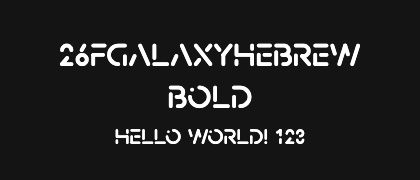 26FGalaxyHebrew-Bold