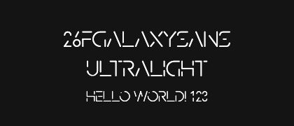 26FGalaxySans-UltraLight