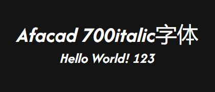 Afacad-700italic