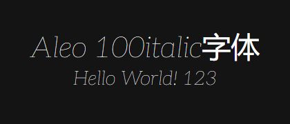 Aleo-100italic