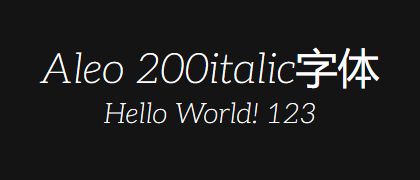 Aleo-200italic