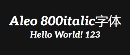 Aleo-800italic