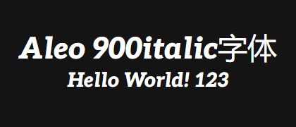 Aleo-900italic