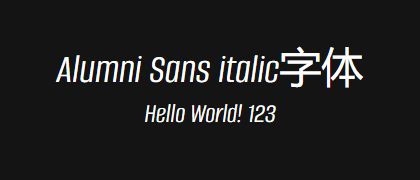 Alumni-Sans-italic