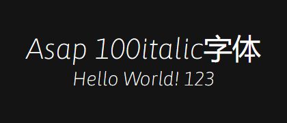 Asap-100italic