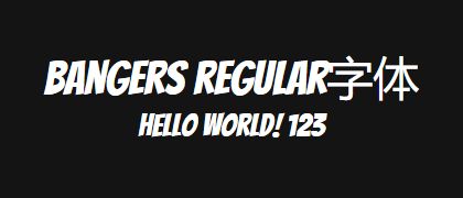 Bangers-regular