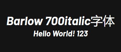 Barlow-700italic