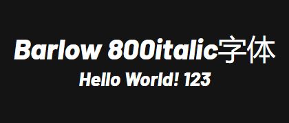 Barlow-800italic