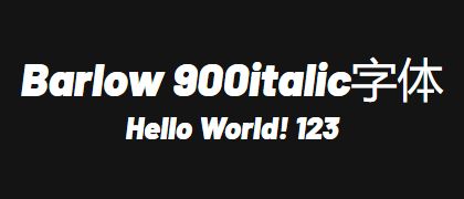 Barlow-900italic