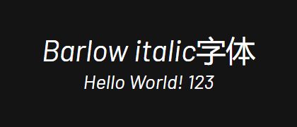 Barlow-italic
