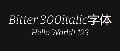 Bitter-300italic