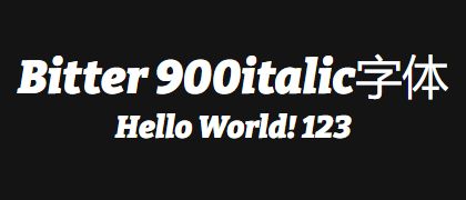 Bitter-900italic