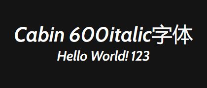 Cabin-600italic
