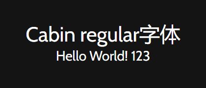Cabin-regular