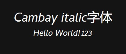 Cambay-italic