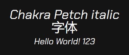 Chakra-Petch-italic