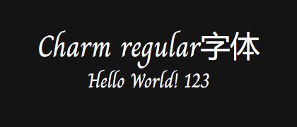 Charm-regular