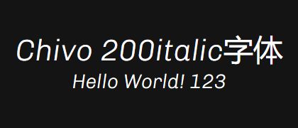 Chivo-200italic
