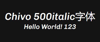 Chivo-500italic