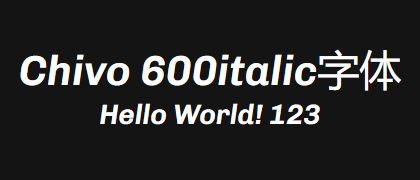 Chivo-600italic