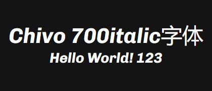 Chivo-700italic