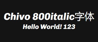 Chivo-800italic
