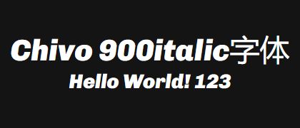 Chivo-900italic