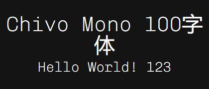 Chivo-Mono-100