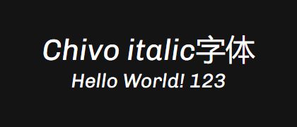 Chivo-italic