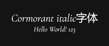 Cormorant-italic