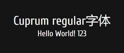 Cuprum-regular