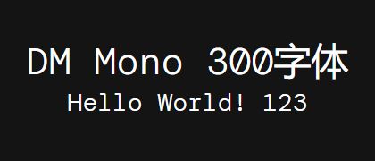 DM-Mono-300