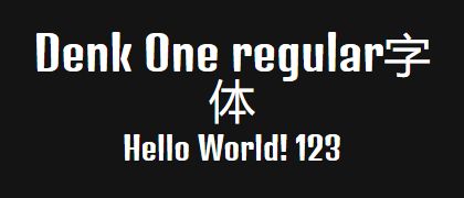 Denk-One-regular
