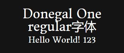 Donegal-One-regular