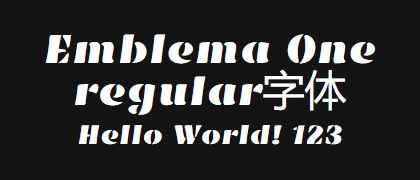 Emblema-One-regular