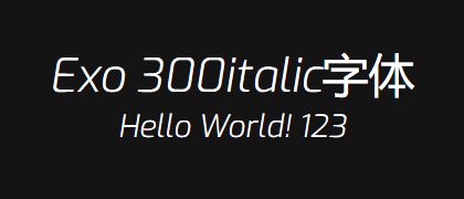 Exo-300italic