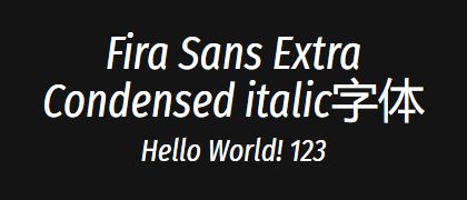 Fira-Sans-Extra-Condensed-italic