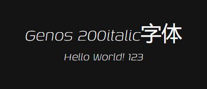 Genos-200italic
