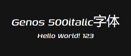 Genos-500italic