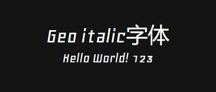 Geo-italic
