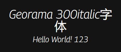 Georama-300italic