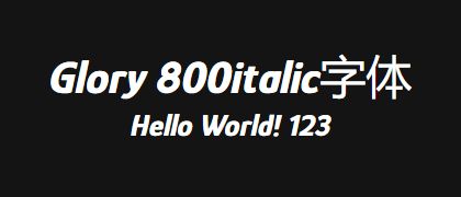 Glory-800italic