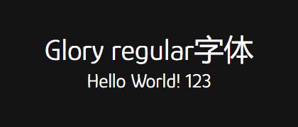 Glory-regular