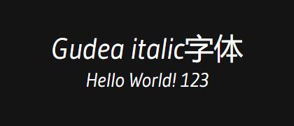 Gudea-italic