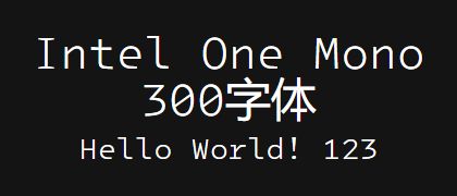 Intel-One-Mono-300