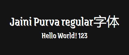 Jaini-Purva-regular