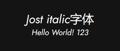 Jost-italic