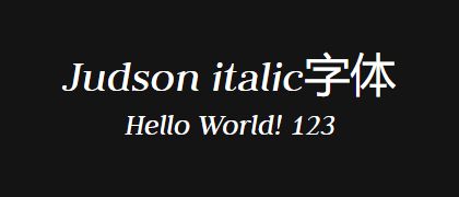 Judson-italic