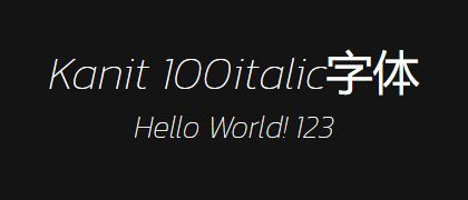 Kanit-100italic