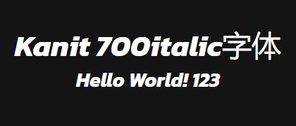 Kanit-700italic